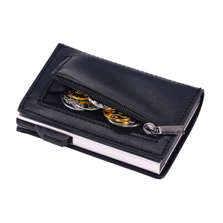 EDA006523701A_5.webp FY2406 RFID Anti-magnetic Crazy Horse Texture PU Card Bag - Image 6