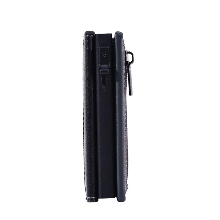 EDA006523801A_2.webp FY2409 RFID Anti-magnetic Cross Texture PU Triple Fold Card Bag - Image 3