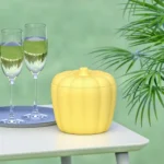 Silicone Pumpkin Double Ice Bucket with Lid - Image 2