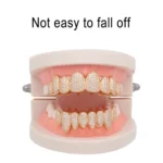 Hip Hop Braces Inlaid With Zircon, Eight Teeth Inlaid With Drill, Upper And Lower Dentures Set COS Props - Image 6