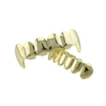 Real Gold Electroplating Halloween Decoration Denture And Tusk Suit COS Props - Image 3