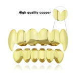 Real Gold Electroplating Halloween Decoration Denture And Tusk Suit COS Props - Image 5