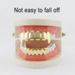 Real Gold Electroplating Halloween Decoration Denture And Tusk Suit COS Props - Image 6