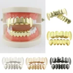 Real Gold Electroplating Halloween Decoration Denture And Tusk Suit COS Props - Image 2