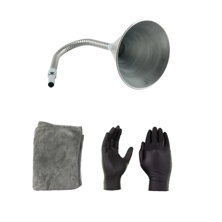 EDA006600501A.webp Car / Motorcycle / Yacht Steel Elbow Universal Refueling Funnel with Filter - Image 1