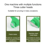 12V 2000mAh Household Portable Rechargeable Electric Lawn Mower Weeder - Image 7