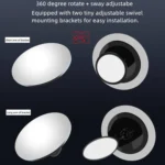 3R 3R-050 Car Rear View Mirror Auxiliary Mirror Car Adjustable Round Blind Spot Mirror - Image 2