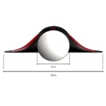 3R 3R-157 2 in 1 Car Auxiliary HD Blind Spot Mirror with Carbon Fiber Texture Rain Shield - Image 2