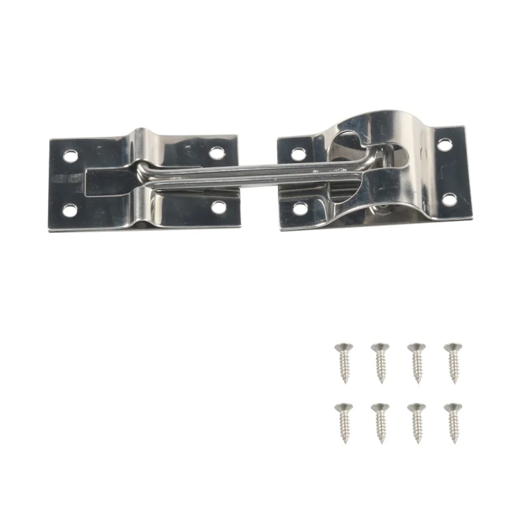 EDA006680901A.webp Vans / RVs / Trucks 4 inch Stainless Steel Door Hook with screws - Image 1