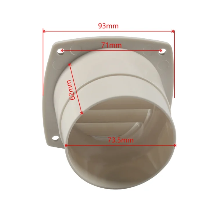 EDA006681701A_3.webp Yacht / RV 93.5mm Louvered Vents with Screws - Image 4