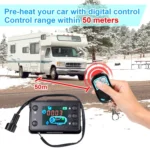 Car 12V / 24V Parking Heater LCD Monitor Switch with Remote Controller - Image 5