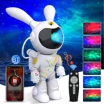 G001 Space Rabbit Starry Sky Projection Lamp Bluetooth Speaker 2 in 1 Laser Light - Image 2