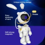 G001 Space Rabbit Starry Sky Projection Lamp Bluetooth Speaker 2 in 1 Laser Light - Image 3