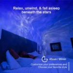 G001 Space Rabbit Starry Sky Projection Lamp Bluetooth Speaker 2 in 1 Laser Light - Image 6