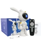 G001 Space Rabbit Starry Sky Projection Lamp Bluetooth Speaker 2 in 1 Laser Light - Image 10