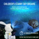 G002 Space Rabbit Starry Sky Projection Lamp Bluetooth Speaker 2 in 1 Laser Light - Image 3