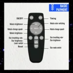 G002 Space Rabbit Starry Sky Projection Lamp Bluetooth Speaker 2 in 1 Laser Light - Image 8