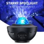 G004 Small Bowl Starry Projection Lamp Laser Light with Bluetooth Speaker - Image 2