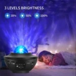 G004 Small Bowl Starry Projection Lamp Laser Light with Bluetooth Speaker - Image 4