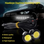 10pcs 23mm 1.5W DC12V Motorcycle Eagle Eye Light Double Lens Strobe Light - Image 4