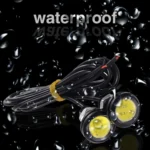 10pcs 23mm 1.5W DC12V Motorcycle Eagle Eye Light Double Lens Strobe Light - Image 8