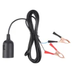 E14 Car Battery Charging Crocodile Clip to Headlight Connection Cable - Image 2
