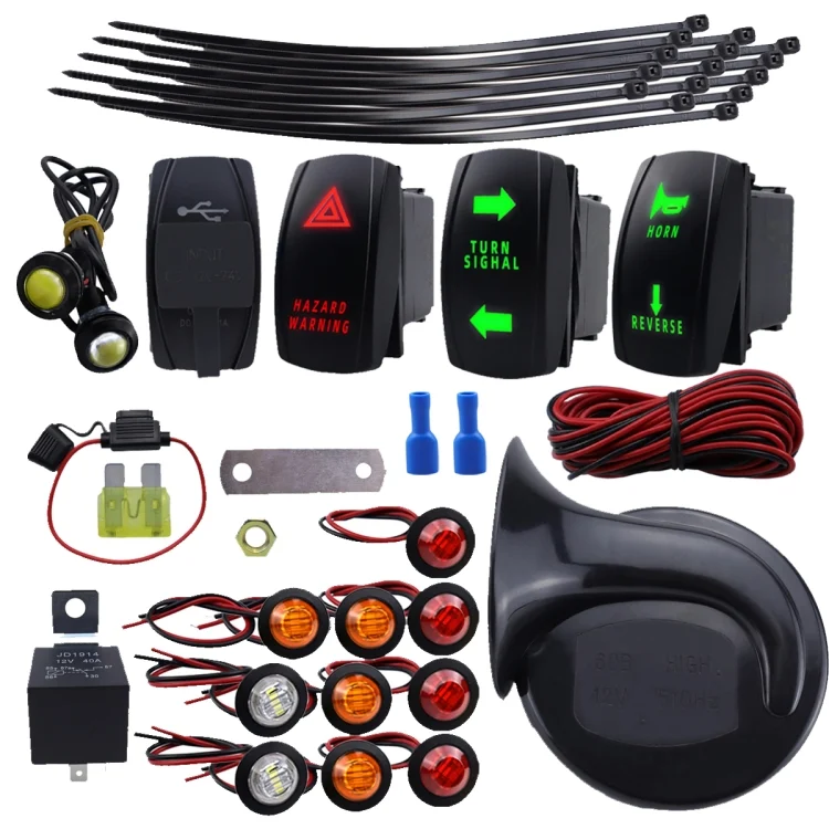 EDA0068825.webp ATV UTV Turn Signal Fault Light Horn Wiring Harness Kit - Image 1