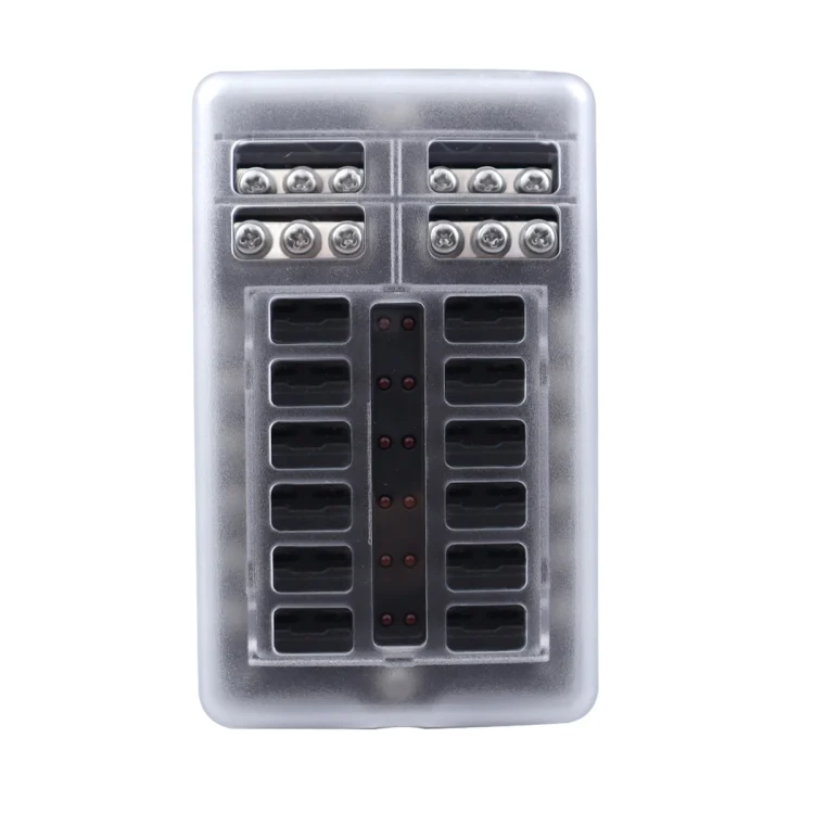 EDA0068877_3.webp 12 Way Fuse Block with 24pcs Fuses and 24pcs Terminals - Image 4