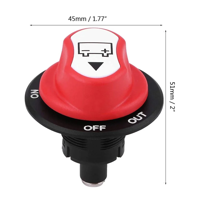 EDA006888901A_4.webp Yacht RV 12V 50A Battery DC Switch with 4pcs Terminals - Image 5