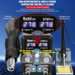 Kaisi 878Pro 2 in 1 Smart Sleep Lead-free Digital Display Hot Air Gun Soldering Iron Station - Image 10