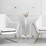 Acrylic Polygon Dual Layer Table Bedside Storage Rack - Image 5