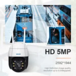 ESCAM QF518 5MP Smart WiFi IP Camera, Support AI Humanoid Detection / Auto Tracking / Dual Light Night Vision / Cloud Storage / Two Way Audio / TF Card - Image 17