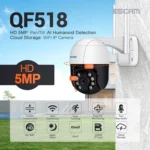 ESCAM QF518 5MP Smart WiFi IP Camera, Support AI Humanoid Detection / Auto Tracking / Dual Light Night Vision / Cloud Storage / Two Way Audio / TF Card - Image 18
