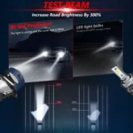 T03 Pair 3 inch Car Bifocal LED Lens Headlight, Left-hand Drive - Image 3