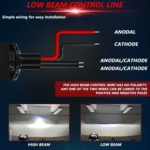 T03 Pair 3 inch Car Bifocal LED Lens Headlight, Left-hand Drive - Image 5