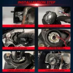 T05 Pair 3 inch Car Bifocal Direct Light Source LED Lens Headlight, Left-hand Drive - Image 3