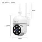 SriHome SH061 2MP AI Humanoid Tracking Infrared Night Vision Camera - Image 3