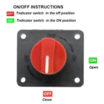 300A Car Battery Selector Isolator Disconnect Rotary Switch Cut - Image 5