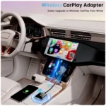 For iPhone Car Apple CarPlay Box Wired to Wireless Adapter - Image 8