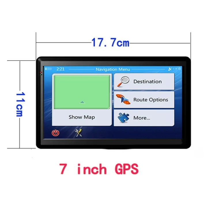 EDA0070857_1.webp 7 inch Car HD GPS Navigator 8G+128M Capacitive Screen Support FM / TF Card, Germany Map - Image 2