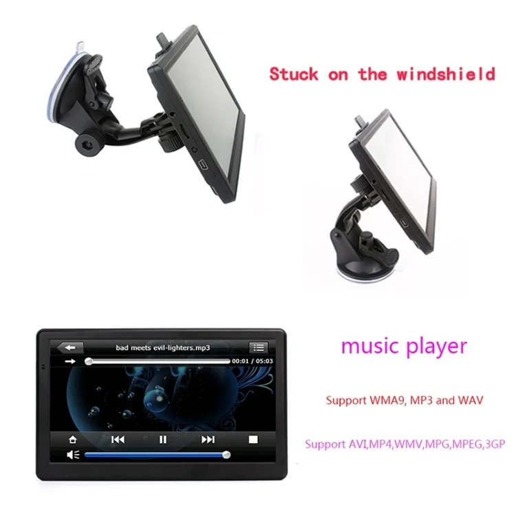 EDA0070857_4.webp 7 inch Car HD GPS Navigator 8G+128M Capacitive Screen Support FM / TF Card, Germany Map - Image 5