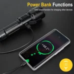 S2301 30W White Laser Wick 1000LM Telescopic Zoom LED Flashlight - Image 12