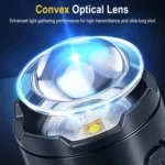 S2301 30W White Laser Wick 1000LM Telescopic Zoom LED Flashlight - Image 8