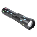 626 White Laser Wick Telescopic Zoom LED Flashlight with Fluorescent Strips
