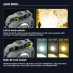 KXK-786 Multifunctional Floodlight Spotlight Outdoor Portable Working Light - Image 9