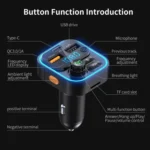 WEKOME WP-C52 Pop Digital Series MP3 Wireless Fast Charging Car Charger - Image 11