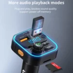 WEKOME WP-C52 Pop Digital Series MP3 Wireless Fast Charging Car Charger - Image 8