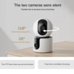 Original Xiaomi Smart Camera C300 Dual Lens Edition 3MP Support AI Detection, US Plug - Image 2