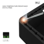 Mijing LT15 2 in 1 Multifunctional Storage Compartment + Soldering Iron Tips Cleaning Area - Image 3