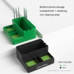 Mijing LT15 2 in 1 Multifunctional Storage Compartment + Soldering Iron Tips Cleaning Area - Image 7